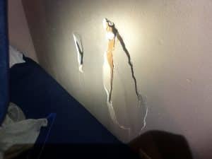 drywall damage to rental